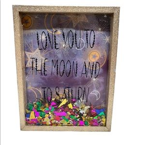 Taylor Swift lyric sign "Love you to the moon and to saturn"